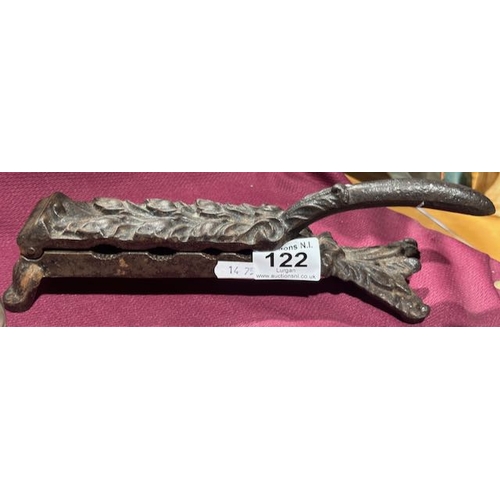 122 - Antique Cast Iron Apothecary Medicine Bottle Cork Press 4 Sizes