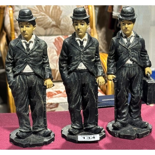 134 - Trio of Charlie Chaplin Ornaments