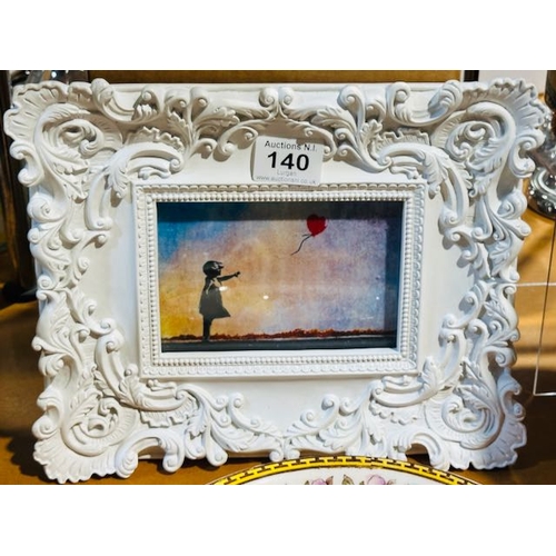 140 - Ornate Framed Banksy Print