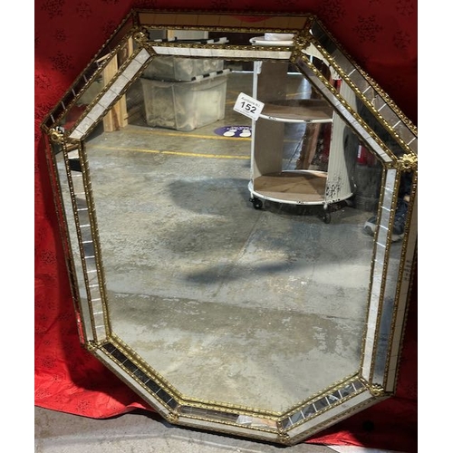 152 - Ornate Gilt & Mirrored Framed Mirror