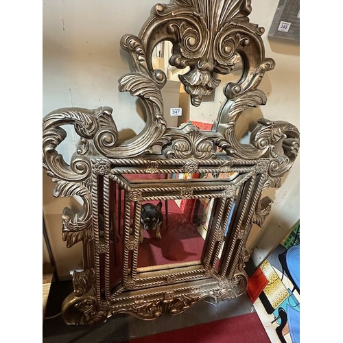 347 - Beautiful Large Gilt Framed Mirror - Approx 5' x 3'3