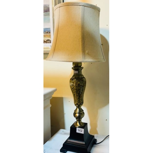 362 - Tall Ornate Lamp & Shade
