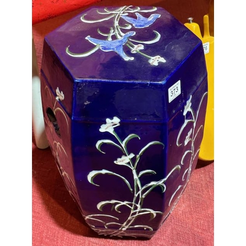 373 - Large Chinese Porcelain Garden Stool/Stand - -Appx 20