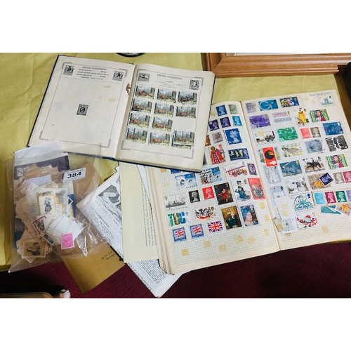384 - Collection of Stamp Albums & Loose Stamps