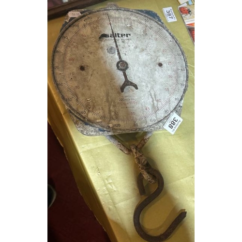 388 - Vintage Salter Suspended Scale for Restoration