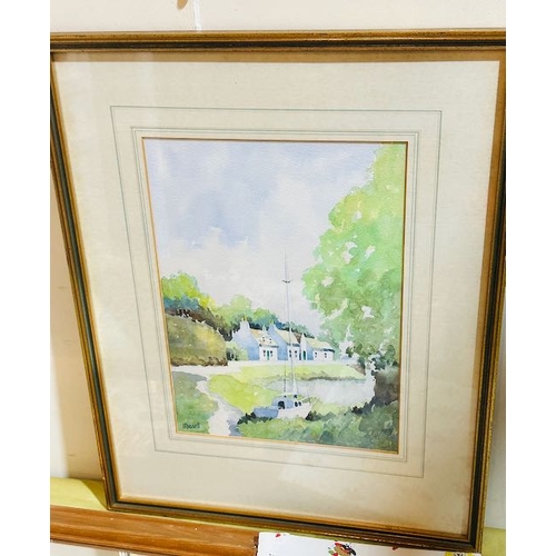 390A - Framed Irvine Russell Watercolour