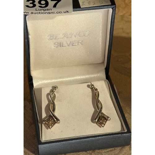 397 - Silver Celtic Earrings