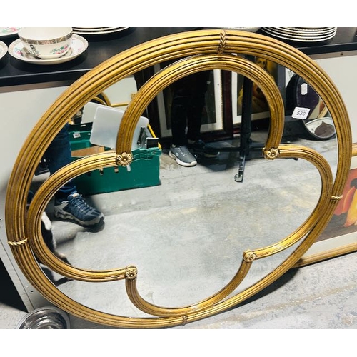 530 - Large Gilt Framed Circular Mirror