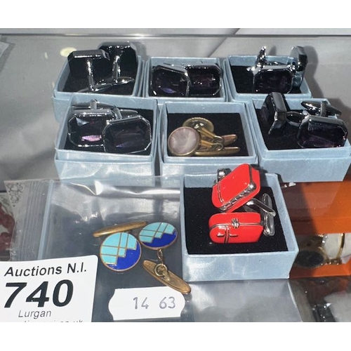 740 - Collection of Cufflinks