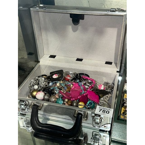 780 - Aluminium Case of Jewellery