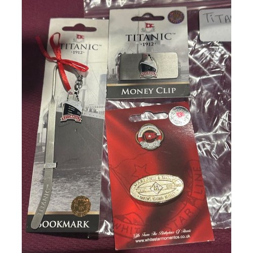 124 - Titanic Money Clip, Bookmark + Brooch