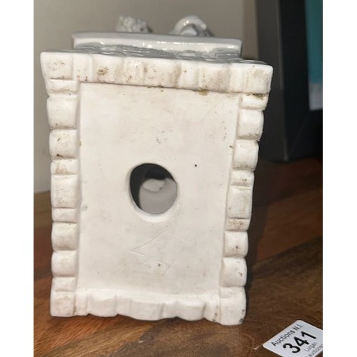 342 - 2x Antique Chinese Porcelain 'Blanc De Chine' Foo Dogs