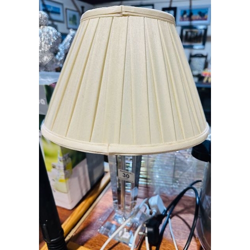 30 - Tipperary Crystal Table Lamp & Shade