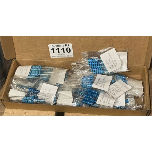 1110 - Box Of Approx 150 Resistor Kits 3W - Unused