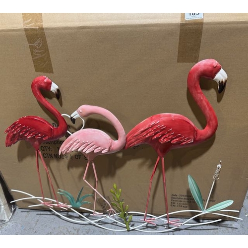 183 - Large Flamingo Metal Artwork (2050904)