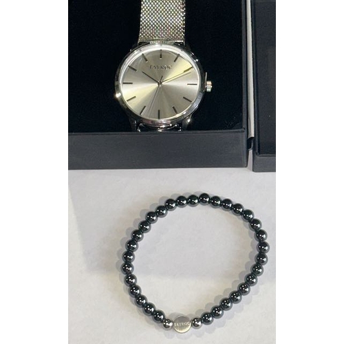 1029 - Tayroc Watch + Tayroc Beaded Bracelet