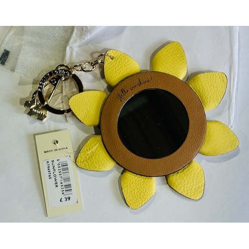 1030 - Tagged Radley Sunflower Handbag Charm/Mirror RRP £39