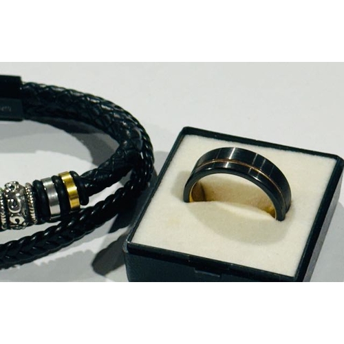 1034 - Titanium Steel Rope Bracelet 