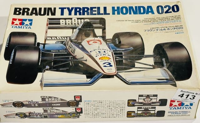 Boxed Tamiya Braun Tyrrell Honda 020 Model Kit