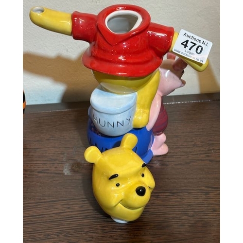 470 - Cardew Disney Showcase Teamwork Pooh & Piglet Teapot - Production Ltd Dec 06