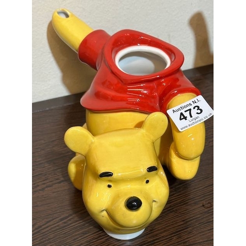 473 - Cardew Disney Character Teapot Sitting Pooh - Production Ltd to Dec 06