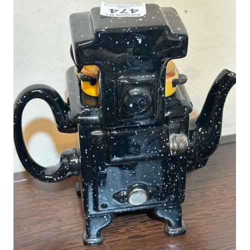 474 - Paul Cardew Black Stove Teapot