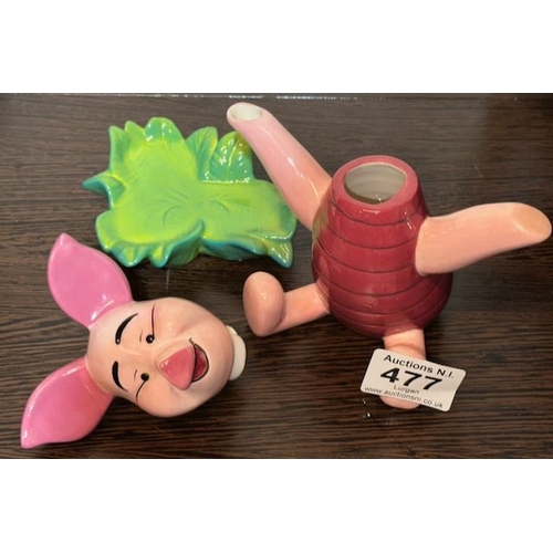 477 - Cardew Sitting Piglet Disney Showcase Teapot - Production Ltd Dec 06