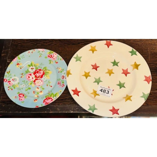 483 - Emma Bridgewater Stars Plate + Cath Kidson Plate