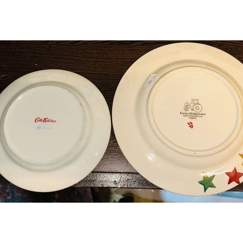 483 - Emma Bridgewater Stars Plate + Cath Kidson Plate