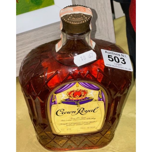 503 - Crown Royal 75cl Sealed