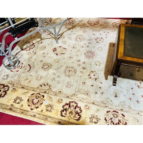 460 - Large Afghan Wool/Cotton Rug - 9'9x6'5