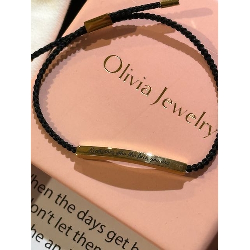 1084 - Olivia Jewellery When Days Get Hard Adjustable Bracelet