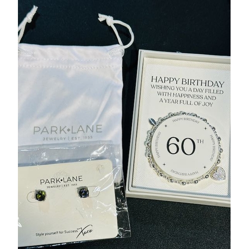 1164 - Park Lane Earrings x 2 Plus Phillip Jones Happy 60th Bracelet