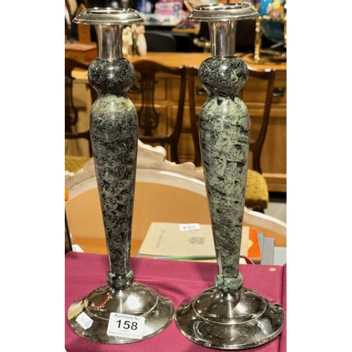 158 - Pair of Ornate Candlesticks