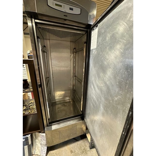 386 - Commercial Stainless Steel Foster Fridge - Fan Needs Attn