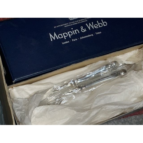 392 - Large Mappin & Webb Canteen of Cutlery in Original Box + Extra Box of Pastry Forks