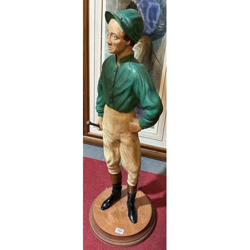 398 - Tall Jockey Statue - Appx 3'5