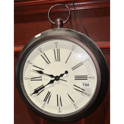 790 - Large Pocketwatch Style Wall Clock