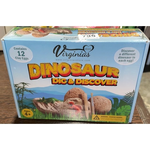 795 - Sealed 12pk Dig & Discover Dinosaur Set
