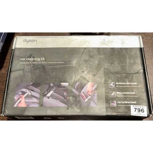 796 - Boxed Dyson Car Cleaning Kit