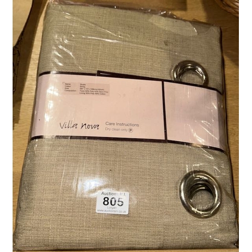 805 - Villa Nova Lined Curtains 66 x 72