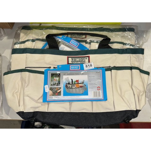 818 - 2 x Quality Unused Rolson Garden Tool Bags