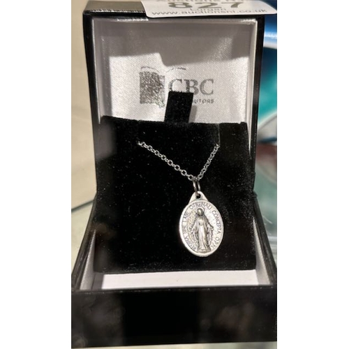 827 - Religious Pendant Necklace