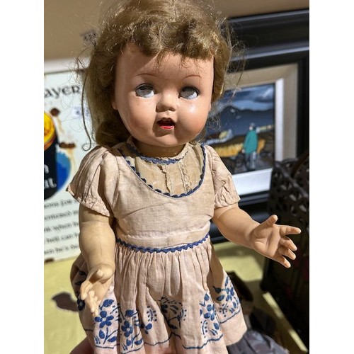 422A - Vintage Ideal Doll W16, Sleepy Eyes with Working Cryer