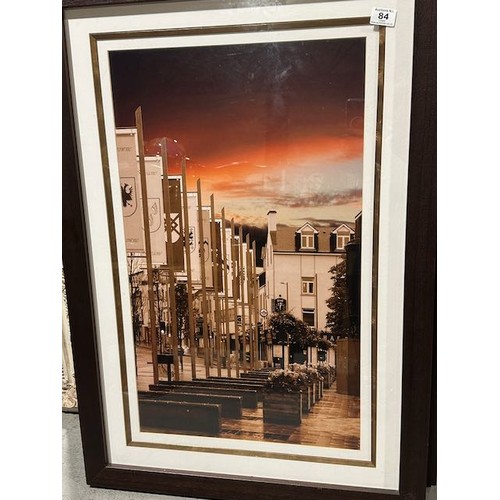 84 - 3 x Large Framed Sunset Scenes  Incl Galway Bay- Appx 3'4 x 2'4 Each