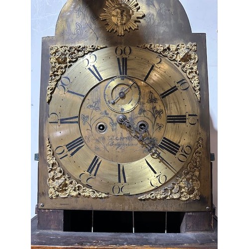 394 - Antique Robert Wells Ballynahinch Grandfather Clock