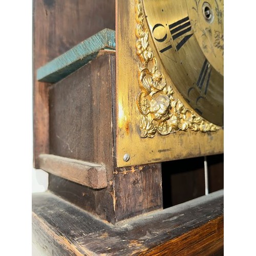 394 - Antique Robert Wells Ballynahinch Grandfather Clock