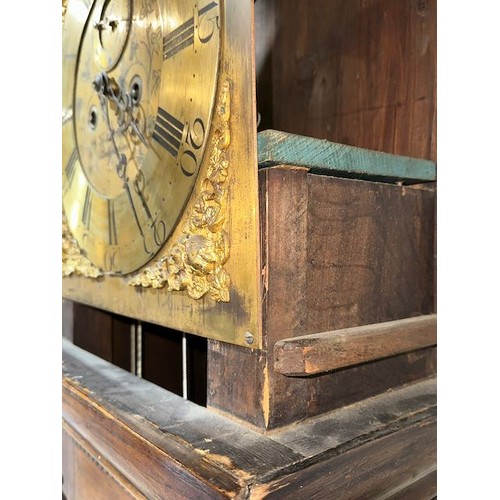 394 - Antique Robert Wells Ballynahinch Grandfather Clock