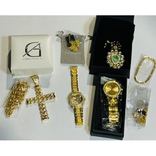 983 - Collection of Gold Tone Statement Jewellery