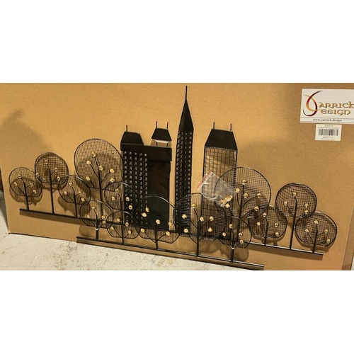 32 - 10 x Large Boxed City Skyline Wall Art (2050255)